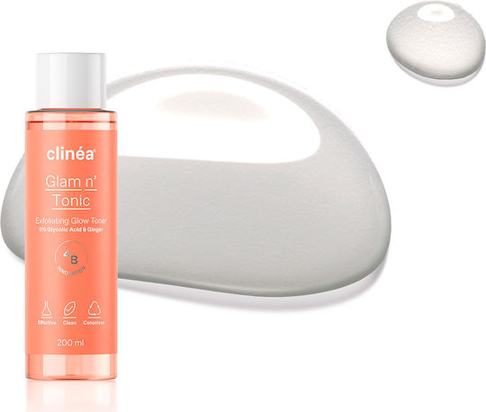 Clinea Glam N' Tonic Lotion Gesichtstonikum mit Panthenol & Hyaluronsäure 200ml