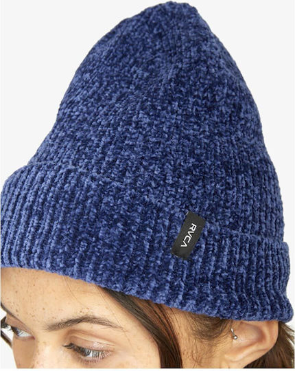 Beanie Women's Knitted Beanie in Blue Color