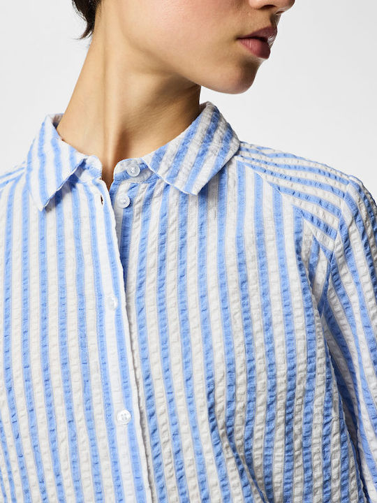 Long Sleeve Women's Shirt Light Blue