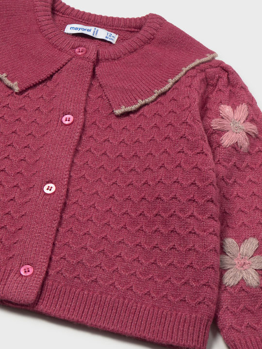 Kids Knitted Pink Cardigan