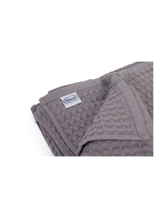 Dimcol Κουβέρτα Πικέ Υπέρδιπλη 255x270εκ. Grey