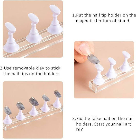 Magnetic Nail Tip Support Base Magnetic Nail Stand