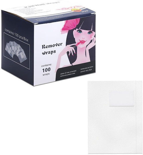 Nail Polish Remover Foil Wraps 100 Pieces