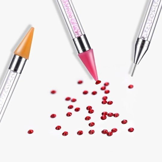 Double Head Crystal Nail Art Rhinestone Placement Pen
