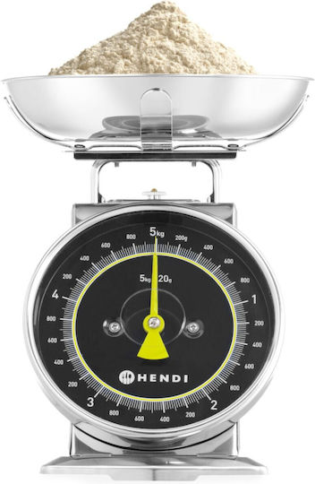 Hendi Analog Kitchen Scale with Bucket up to 5kg Grey