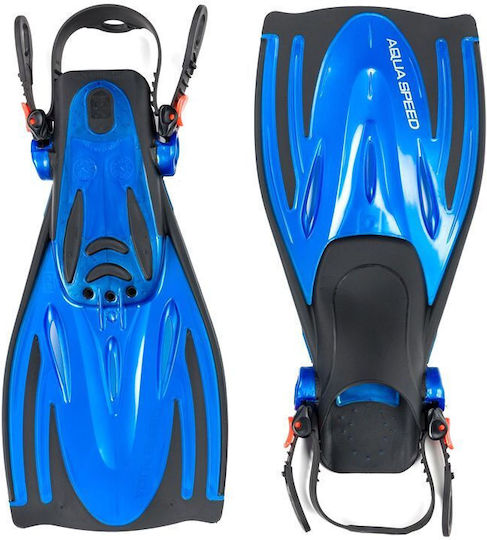 Aquaspeed Плавници За Плуване Къси Черно-Сини