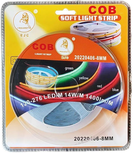 EJC LED Strip Red Light 5m COB Type