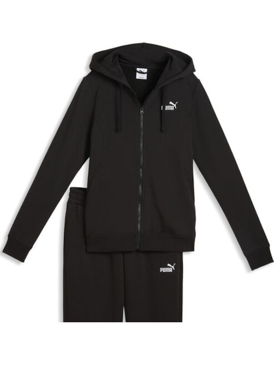 PUMA Hooded Sweat Sweatpants Set Black