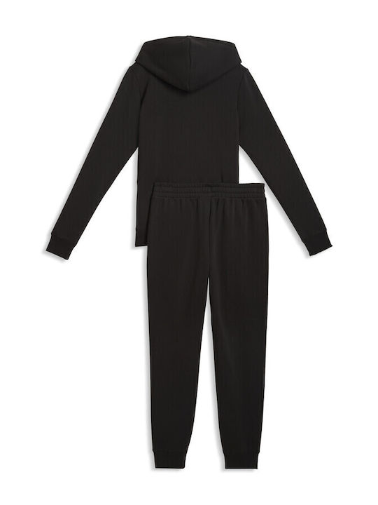 Hooded Sweat Damen Jogginghosen Schwarz