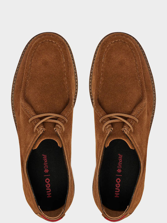 Suede Ανδρικά Μοκασίνια σε Καφέ Χρώμα