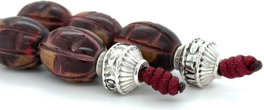 Kompologadiko Begleri with 6 Beads Made of Horn