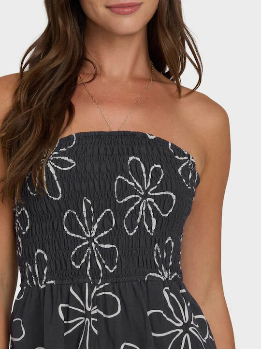 Vacay Damen Leinen Jumpsuit Schwarz Sands