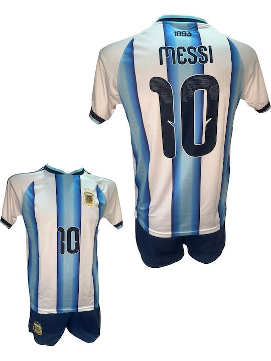 Παιδικό Σετ Ποδοσφαίρου Messi Argentina Γαλάζιο-λευκό-μαύρο 190726-08
