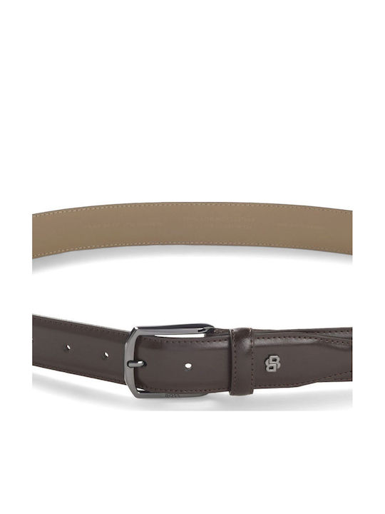 Мъжки колан кожен кафяв