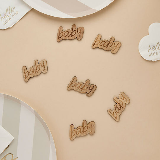 Confetti "baby" Wooden