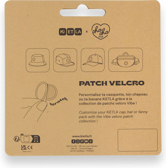 Kietla Decorative Velcro Stickers Patch 3 Pieces Flower
