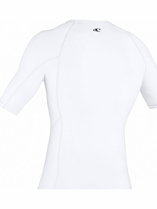 O'Neill Skins UPF 50+ Männliche Kurzärmelige Sonnenschutzshirts Weiß