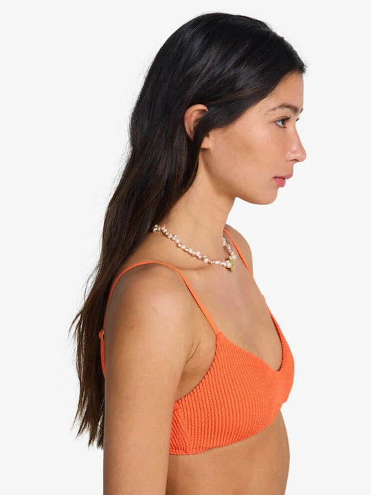 Summer High Bikini Top With Padding Fusion Orange