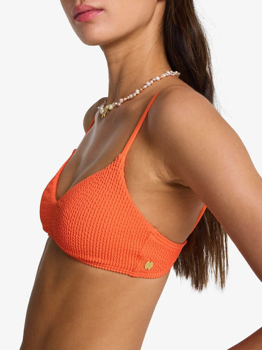 Summer High Bikini Top With Padding Fusion Orange