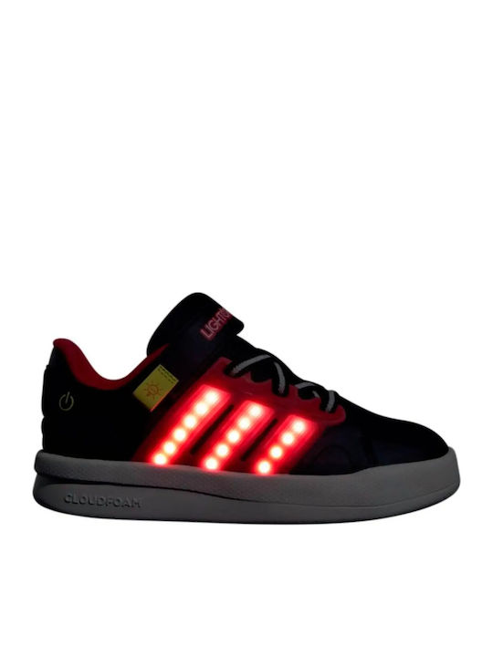 Court Kinder Sportschuhe Running mit Schnürsenkeln Schwarze
