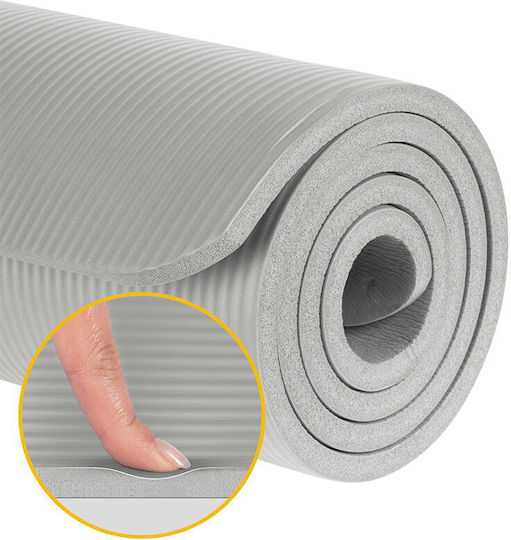 Rebel Active Saltea de Gimnastică Yoga Gri (183x61cm)