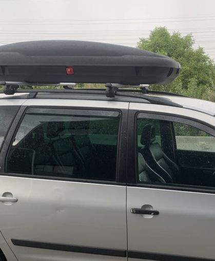 Dachboxen Für Autos 400lt Schwarze Kohle Mit Geprägter Farbtextur