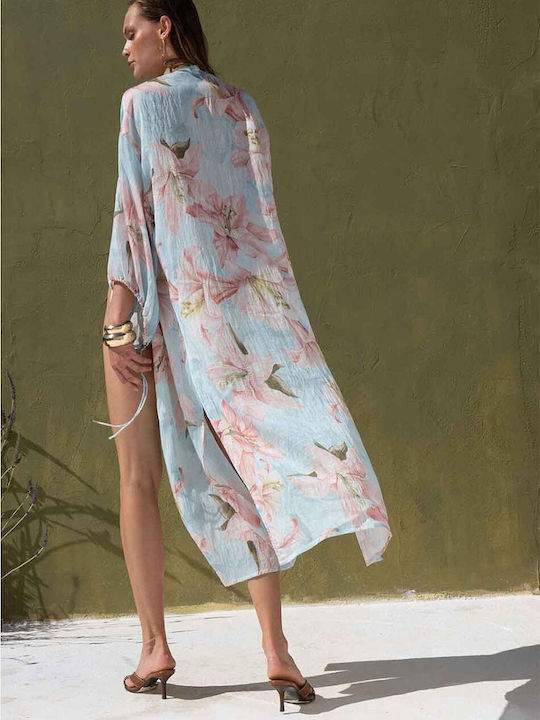 Mehrfarbiger Damen Kimono