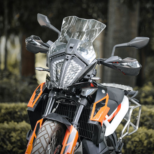 Loboo Motorcycle Headlight Protector Keeway Easy KTM 1290 Super Adventure Grey