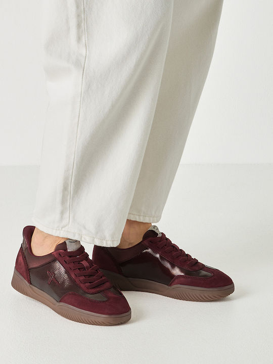 Women's Sneakers Burgundy Patent