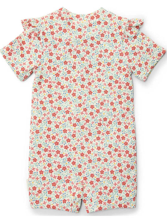 Little Dutch Flowers Kids One-Piece Swimwear with Shade Multicolour