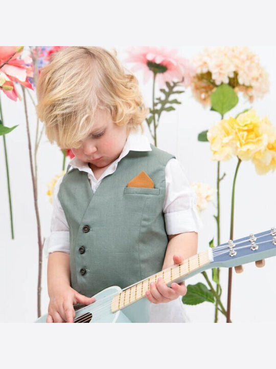 Bambolino Baptism Suit with Vest for Boy Billy Multicolour