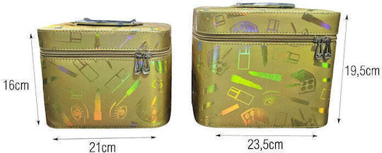 Metallic Cosmetic Case Pink
