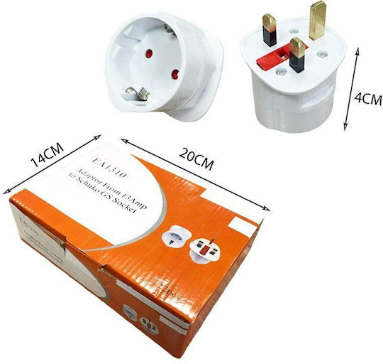 Steckdosenadapter von Universal nach Großbritannien
