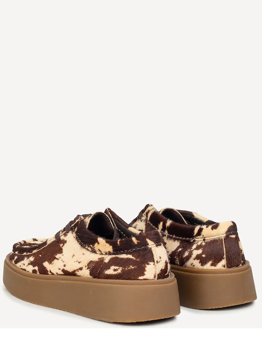 Torview W Wildleder Damen Mokassins Animal Print