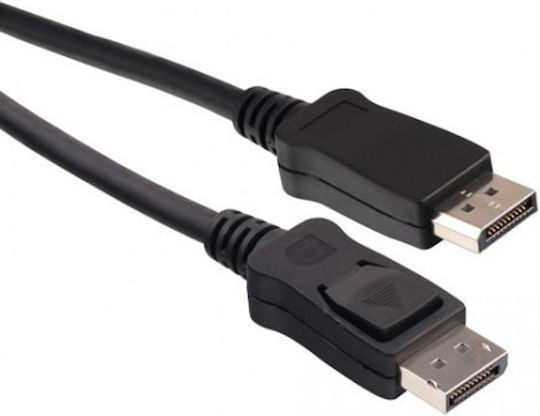 DeTech 18271 Καλώδιο DisplayPort male - DisplayPort male 3m Μαύρο