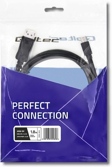 Qoltec Cable DisplayPort male - mini DisplayPort male 1,8m (50434)