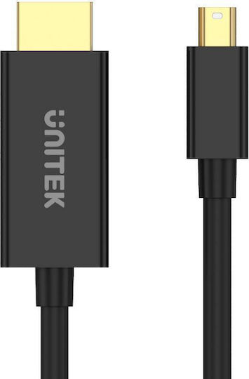 Unitek Cable mini DisplayPort male - HDMI male 2m Black (V1152A)