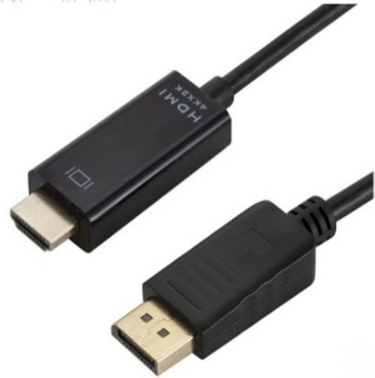 Cable DisplayPort male - HDMI male 5m Black (18275)