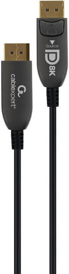 Cablexpert Kabel DisplayPort-Stecker - DisplayPort-Stecker 5m Schwarz (CC-DP8K-AOC-5M)