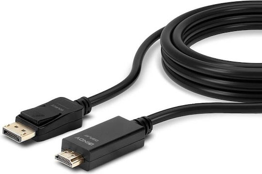 Lindy Cablu DisplayPort - HDMI de sex masculin 1m Negru (36921)