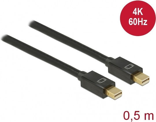 DeLock Cable mini DisplayPort male - mini DisplayPort male 0.5m Black (83472)