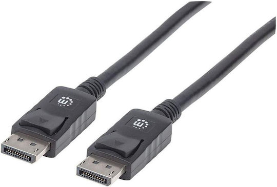 Manhattan Кабел DisplayPort мъжки - DisplayPort мъжки 1м Черен (306935)