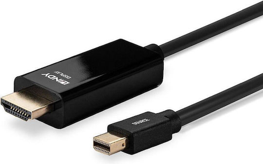 Lindy Kabel Mini-DisplayPort-Stecker - HDMI-Stecker 3m Schwarz (36928)