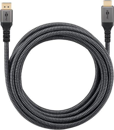 Goobay Кабел DisplayPort мъжки - HDMI мъжки 5м Сив (65271)