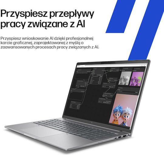 HP ZBook 8 G1ak 14" IPS QHD+ (Ryzen AI PRO 300 Series-7 PRO 350/32GB/1TB SSD/W11 Pro) (US Keyboard)