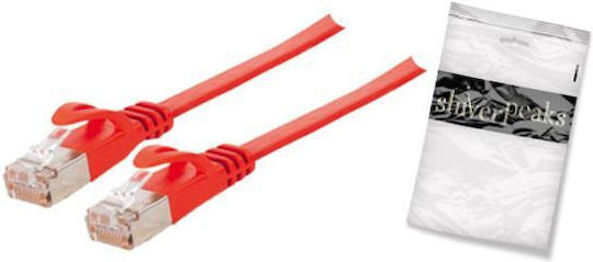 Shiverpeaks Cablu De Rețea Ethernet Flat U/UTP Cat.7 (10Gbps) 7.5m Roșu