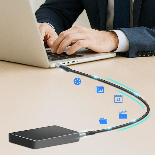 LogiLink USB 3.2 Cable USB-C male - USB-C 100W PD Μαύρο 1m CU0432