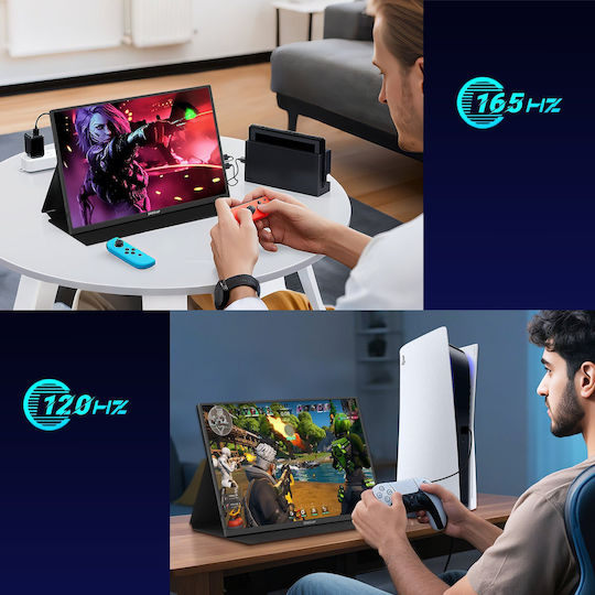 Zeuslap P16K Pro HDR Gaming Monitor / Portable Monitor 16" QHD 2560x1600 165Hz with Response Time 3ms GTG