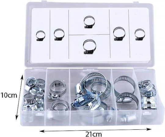 Inox Schlauchschellen 6 Größen 26 Stück Schlauchschellen Sortiment 26 Stück