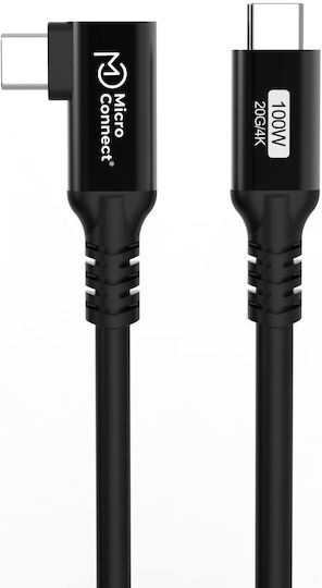 Microconnect USB 3.2 Kabel USB-C Männlich - USB-C 100W PD Schwarzes 1m USB3.2CC01-A